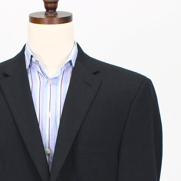 Pronto Uomo 46L Gray Solid 2-Button Sport Coat Blazer Jacket T742 - Picture 5 of 11